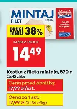 Biedronka Kostka z fileta mintaja Marinero oferta