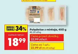 Biedronka Polędwice z mintaja Marinero oferta