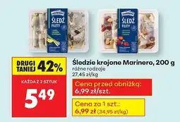 Biedronka Śledzie krojone różne rodzaje Marinero oferta