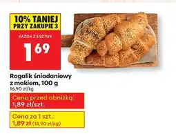 Biedronka Rogalik śniadaniowy z makiem Biedronka oferta