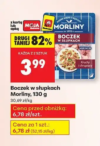 Biedronka Boczek w słupkach Morliny oferta
