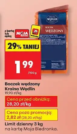 Biedronka Boczek wędzony Kraina Wędlin oferta