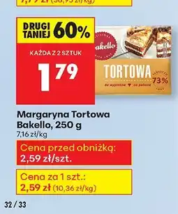 Biedronka Margaryna Tortowa Bakella oferta