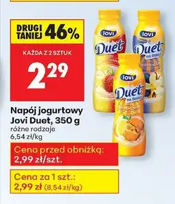 Biedronka Napój jogurtowy Duet różne rodzaje Jovi oferta