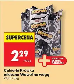 Biedronka Cukierki Krówka mleczna na wagę Wawel oferta