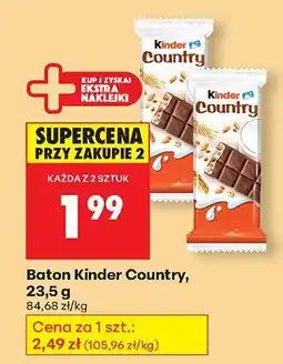 Biedronka Baton Kinder Country oferta