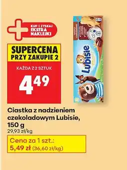 Biedronka Ciastka z nadzieniem czekoladowym Lubisie oferta