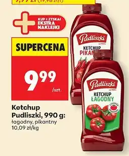 Biedronka Ketchup łagodny Pudliszki oferta