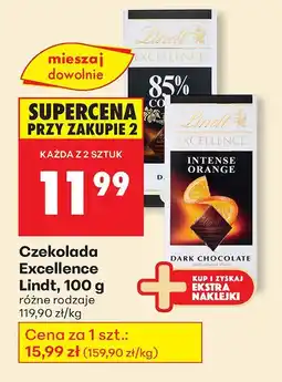Biedronka Czekolada Excellence Lindt oferta