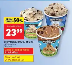 Biedronka Lody różne rodzaje Ben&Jerry's oferta
