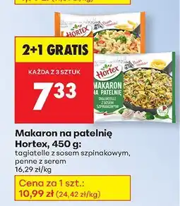 Biedronka Makaron na patelnię tagliatelle z sosem szpinakowym Hortex oferta