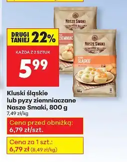 Biedronka Kluski śląskie Nasze Smaki oferta