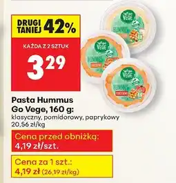 Biedronka Pasta Hummus klasyczny Go Vege oferta