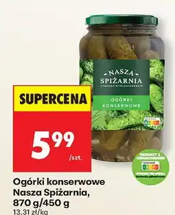 Biedronka Ogórki konserwowe Nasza Spiżarnia oferta