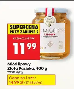 Biedronka Miód lipowy Złota Pasieka oferta
