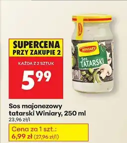Biedronka Sos majonezowy tatarski Winiary oferta