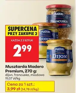 Biedronka Musztarda Premium dijon Madero oferta