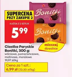Biedronka Ciastka Paryskie wiśniowe Bonitki oferta