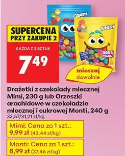 Biedronka Drażetki z czekolady mlecznej Mimi Candi oferta
