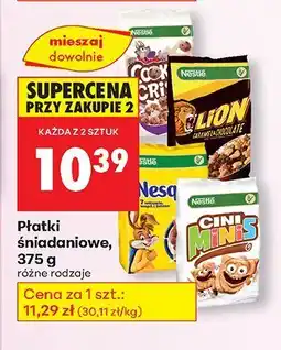 Biedronka Płatki śniadaniowe różne rodzaje Nestlé oferta