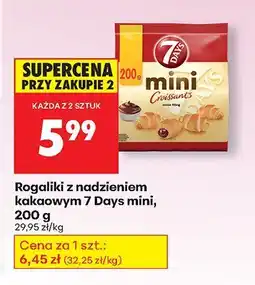 Biedronka Rogaliki z nadzieniem kakaowym mini 7 Days oferta