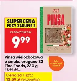 Biedronka Pinsa wielozbożowa o smaku oregano Fine Foods oferta