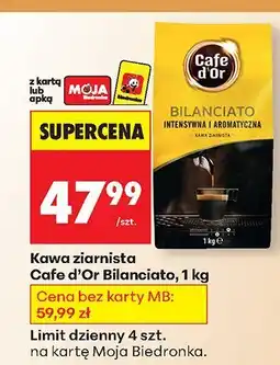 Biedronka Kawa ziarnista Bilanciato 1 kg Cafe d'Or oferta