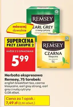 Biedronka Herbata ekspresowa english breakfast Remsey oferta