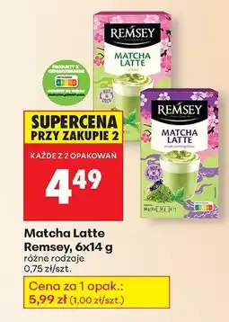 Biedronka Herbata Matcha Latte różne rodzaje Remsey oferta