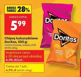 Biedronka Chipsy kukurydziane nacho cheese Doritos oferta