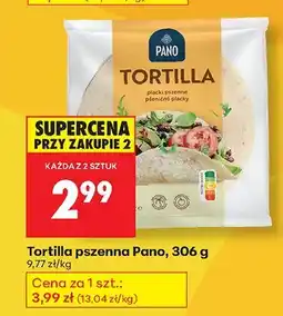 Biedronka Tortilla pszenna Pano oferta