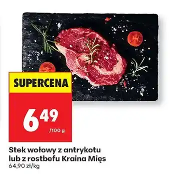 Biedronka Stek wołowy z antrykotu lub z rostbefu Kraina Mięs oferta