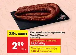 Biedronka Kiełbasa krucha z galaretką Madej Wróbel oferta