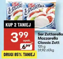 Delikatesy Centrum Ser Zottarella Mozzarella Classic Zott oferta