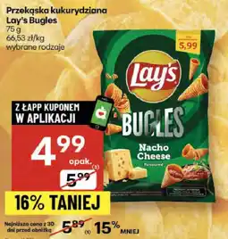 Delikatesy Centrum Przekąska kukurydziana Lay's Bugles oferta