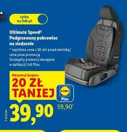 Lidl Ultimate Speed Podgrzewany pokrowiec na siedzenie oferta