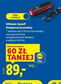 Lidl Ultimate Speed Kompresor przenośny oferta