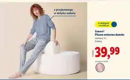 Lidl Esmara Piżama welurowa damska oferta