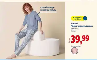 Lidl Esmara Piżama welurowa damska oferta
