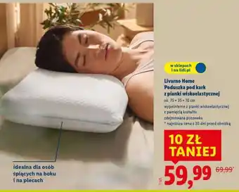 Lidl Livarno Home Poduszka pod kark z pianki wiskoelastycznej oferta