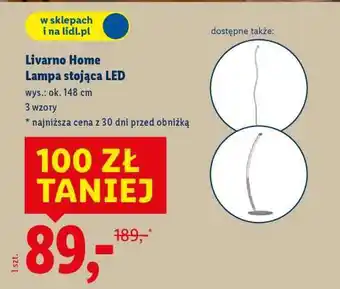 Lidl LIVARNO home Lampa stojąca LED oferta