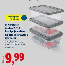 Lidl Silvercrest Zestaw pojemników do przechowywania żywności oferta