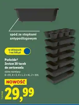 Lidl Parkside Zestaw 20 tacek do sortowania oferta