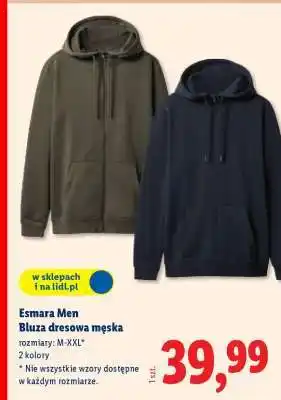 Lidl Esmara men Bluza dresowa męska oferta