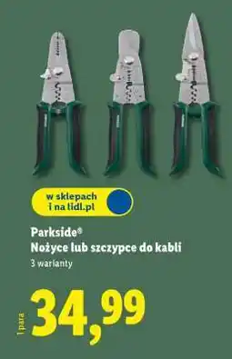 Lidl Parkside Nożyce lub szczypce do kabli oferta