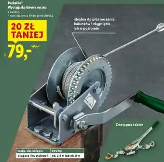 Lidl Parkside Wyciągarka linowa ręczna oferta