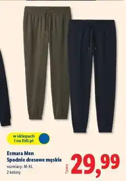 Lidl Esmara men Spodnie dresowe męskie oferta