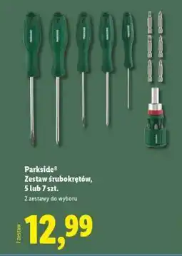 Lidl Parkside Zestaw śrubokrętów oferta