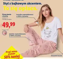 Lidl Piżama damska z bawełny oferta