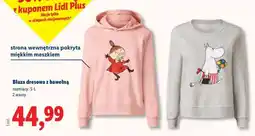 Lidl Bluza dresowa z bawełną oferta